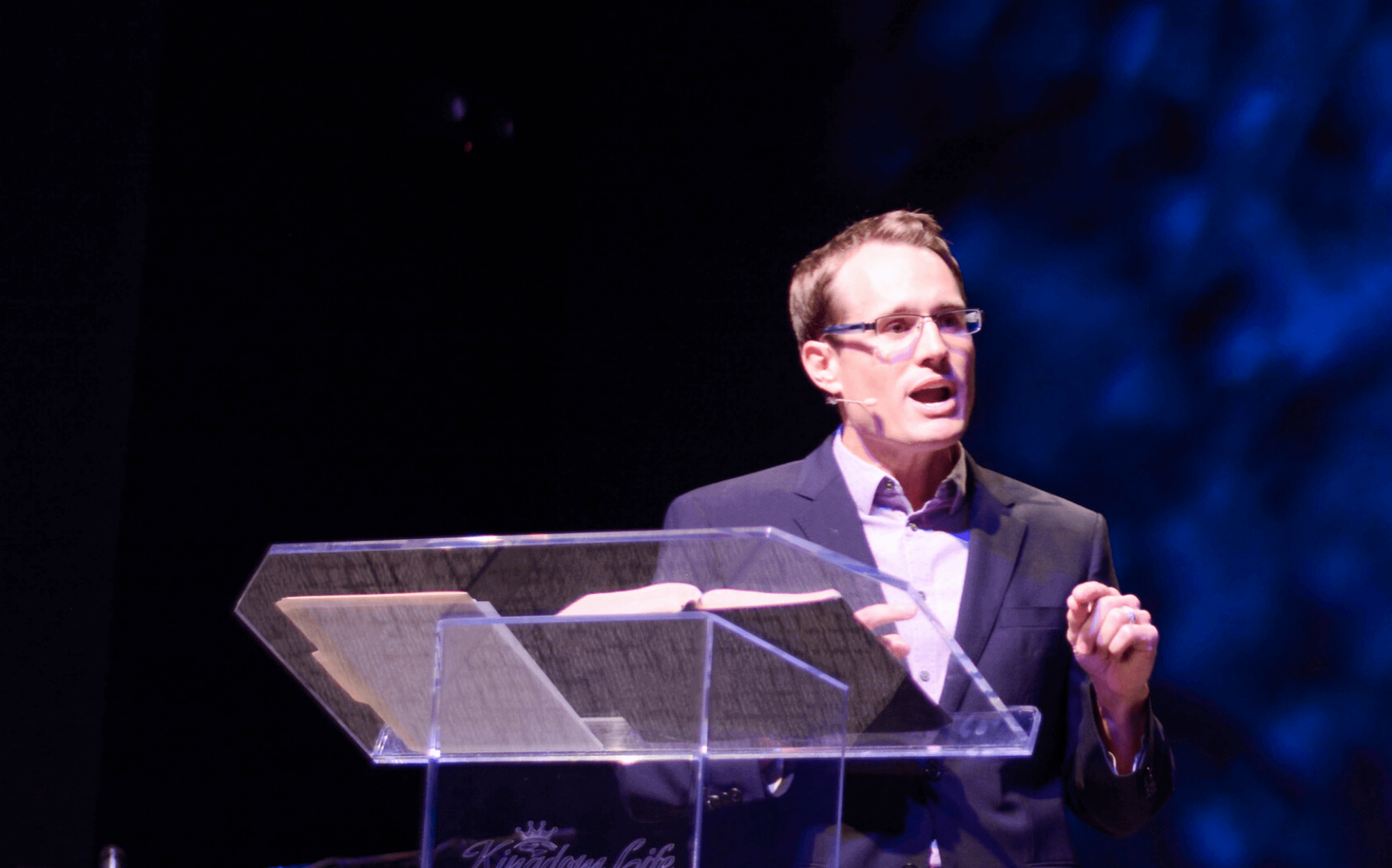 Preaching at KingdomLife Church in Frisco, Texas.